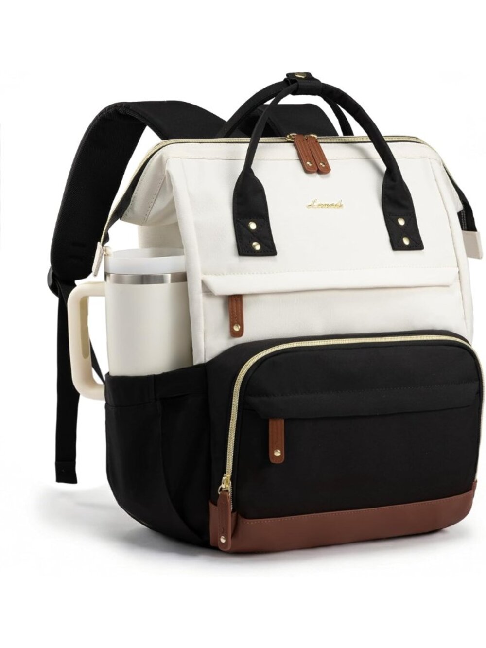 Stylish Waterproof Laptop Backpack for Women, 15.6" Large Capacity Work & Travel